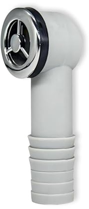 fKiZanthene Trop Plein Lavabo Raccord Trois Voies pour Évier Accessoire Drainage en ABS pour Cuisine ou Salle de Bain Connexion Universelle pour Installation sous Évier et Remplacement de Trop Plein
