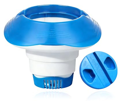 DIELOVEHUA Pool Dosierschwimmer, Pool Chlor Schwimmer,Pool Chlor Dosierer, Chlor Dosierschwimmer, Pool Tabletten Schwimmer, Faltbare Dosierschwimmer Pool für Pools, Wasserpark, Spa, Whirlpools