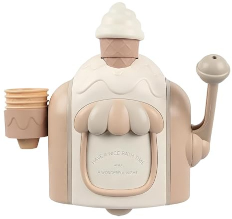 Badewannen-Blasen-Eismaschine – 23 cm Badeschaum-Spielzeug, interaktives Eltern-Kind-Spiel, ABS-Eismaschine, lustiges Bade- und Duschspielzeug | Kreative Badeaktivität für Kinder, für und Mädch