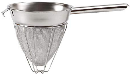 Winco Stainless Steel Reinforced Bouillon Strainer, 8 inch -- 1 Each. by Winco
