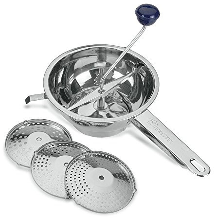 Metaltex PASAPURES 3 Discos INOX Ø20 CMS. 'Milly', único, 20 cm