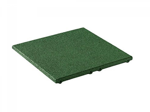 Fallschutzplatte 30 mm Fallschutzmatte Sichere Deinen Spielplatz mit hochwertigen Fallschutzplatten aus Deutschland - für Fallhöhen bis 1,00 m - 500x500x30 mm - inklusive Drainage! Farbe grün