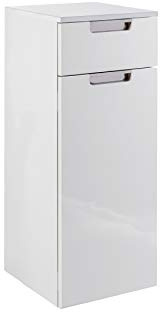 Schildmeyer Rilana 130476 Armoire midi, Blanc brillant, 88,5 x 33 x 35 cm