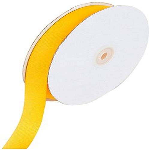 Creative Ideas 50-Yard Solid Grosgrain Ribbon, 5/8-Inch, Light Gold