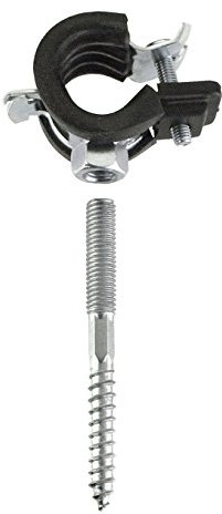 Cornat Rohrschellen mit Schallschutzeinlage Stahl/Gummi, 35 mm, 1Zoll, 2 Stück, 1 Stück, T562123