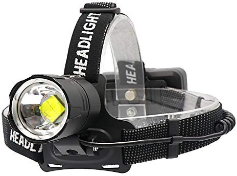 Linterna Frontal Al por mayor 50000lm Xhp70.2 32w potente faro LED faro Zoom Banco de energía lámpara de cabeza linterna linterna 7800mah
