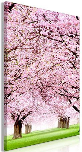 murando - Wandbilder Bäume 60x90 cm 1 tlg - Wand Deko Vlies Leinwand Bilder Groß Wanddeko Wohnzimmer Schlafzimmer Kunstdrucke - Kirschbaum Natur b-C-0582-b-a