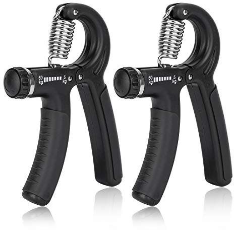 peinat Handtrainer Unterarmtrainer (2er Set) 5-60KG Verstellbarer Fingertrainer Griffkraft Trainingsset für Fitness Klettern Krafttraining Handrehabilitation