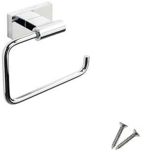 140S1 Klopapierhalter Chrom Glänzend, Toilettenpapierhalter Edelstahl, WC Rollenhalter, WC Papier Halterung, Toilettenrollenhalter