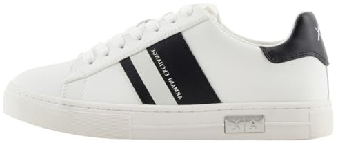 Emporio Armani Damen Mina Cup Sole, Back Tab with Logo and Metal Logo Detail On SideSneaker