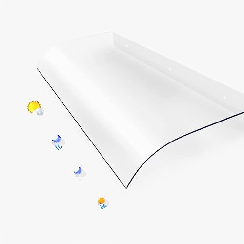 Vordach Haustürvordach 3.5mm Pultbogenvordach Überdachung für Haustür,vordach Transparent Polycarbonat,Türdach Pultvordach,Modernes Design Fenster Markise,multifunctional canopy,40x100cm/16''x39''