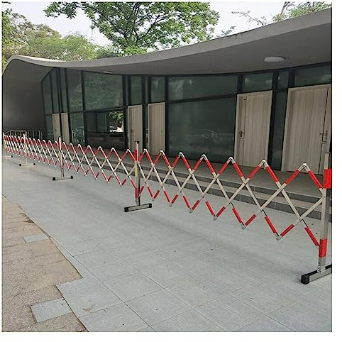 Industrielle, Erweiterbare Metallbarrikade, Robuste Edelstahl-Barrikaden-Tore Schnelles Blockieren Von Scherentoren Geländer-Isolationszaun Für U-Bahn/Busbahnhof ( Farbe : Silver , Größe : 1.2x4m )