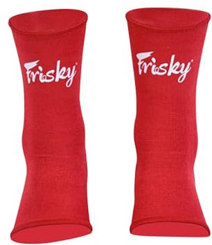 Amagogo Muay Thai Knöchelbandage, Fußknöchelschutz, Trainingsausrüstung, Socken, Muay Thai Knöchelbandage für Trittsport, Kampfsport, rot S