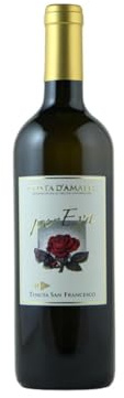 Tenuta San Francesco Per Eva Vino bianco Cosata d'Amalfi 2022, bottiglia di vino bianco Falanghina, ginestra e pepella, 13,5% vol., 750 ml