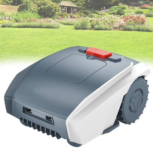 Beachtiful Tondeuse à Gazon Robotique Automatique 0,4 Acre, Alimentée par Batterie 20 V 5,0 Ah, Contrôle par Application, Auto-Charge, Tondeuse à Gazon pour Petits et Moyens Jardins