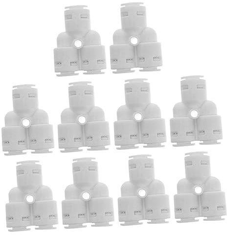 PLAFOPE 10stücke Wasserfilter Schnellkupplung Adapter Bruchfest Kompakt Einfach Installieren Wasserreiniger Wasserhahn Adapter Wasserfilter Zubehör Schnellkupplung