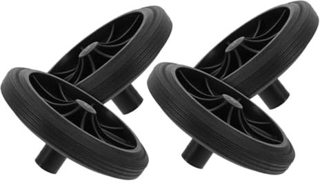 BEBEMOKO 4pièces Roues De Rechange pour Poubelle roulettes Solides Et Silencieuses Mobilité Fluide pour Poubelle Extérieure Accessoires Durables Et Résistants Adaptées Au Déplacement Facile