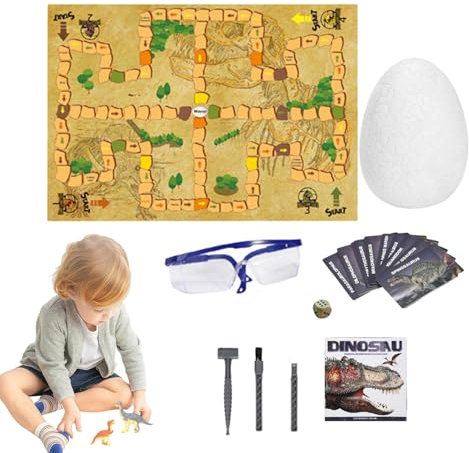 Dino-Eier-Ausgrabungsset,Dino-Ausgrabungsset | Kreative Ausgrabung von Dinosauriereiern | Lernspielzeug Entdecken Sie Eierspielzeug zum Geburtstag, Neujahr, Weihnachten und Ostern