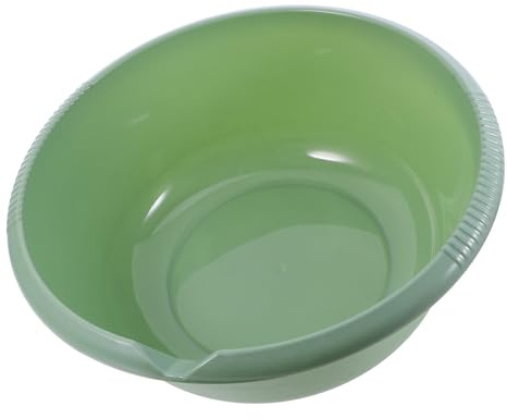 LIFKICH Lavandino in Plastica Per Lavare I Piatti Per Lavare Il Viso Per Pediluvio Capacità Verde 6 5 L