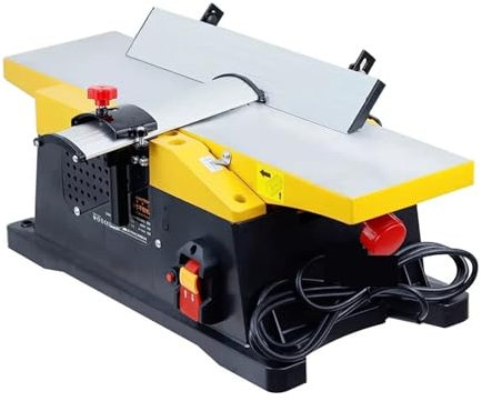 Alta Precisión Cepilladora de banco for carpintería, cepilladora manual, cepilladora de madera eléctrica de 6 pulgadas y 1800 W, herramientas eléctricas for tallado, mesa de trabajo Ampliamente aplica