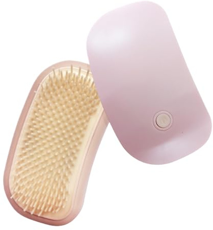 Kustimantu - Herramienta de masaje eléctrica para el cuero cabellido, aparato de masaje craneal, accesorio relajante ducha spa con cepillos estimulantes para tensión nuca y cráneo hombres