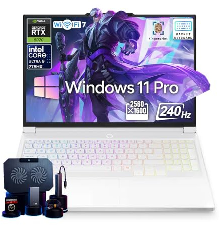 Lenovo Legion 7i Gaming Laptop, Dedicated GeForce RTX 5070, 16’’ 2.5k 240Hz Display, Intel 24-Core U9-275HX, Backlit KB, Facial Recognition, Win 11 Pro, Accessories, Wi-Fi 7, 64GB DDR5+4TB SSD