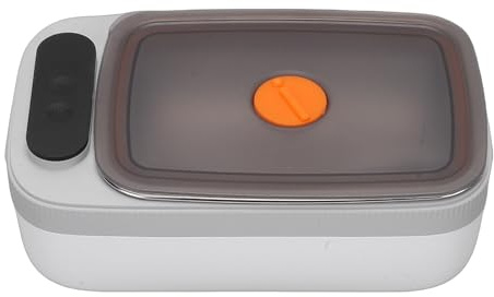 Depisuta Lunch Box Elettrico, Lunch Box Elettrico Senza Fili in Acciaio Inossidabile da 1000 ML con Ricarica USB, 7 Livelli di Riscaldamento, Batteria da 14000 MAh