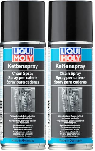 LIQUI MOLY Kettenspray | 200 ml | Haftschmierstoff ohne Kupfer | Art.-Nr.: 3581 (Packung mit 2)