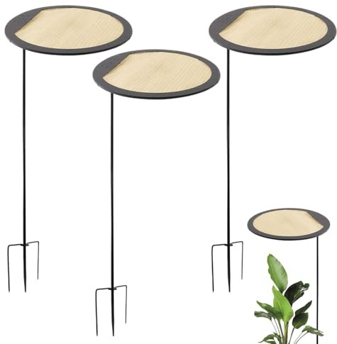 Ombrello da Sole per Piante Set Di 3 Pezzi Protezione UV Regolabile | Copertura Parasole Piante Adatto a Vivaio Semenzaio Serra Cortile e Patio
