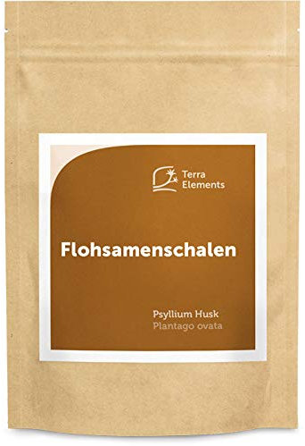 Terra Elements Enveloppes de psyllium bio, 250 g I 100% pure I vegan I qualité crue