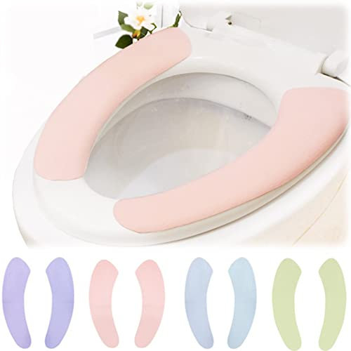 NO Qazuwa WC Abdeckung Pad Waschbar Wc-Sitzbezüge 8 Stück Toilettensitzabdeckung WC Sitz Cover Dickes Leder, Warm, Waschbar, WC-Sitzbezüge, Für Familie Reisen Schwangere Frauen Ältere Menschen