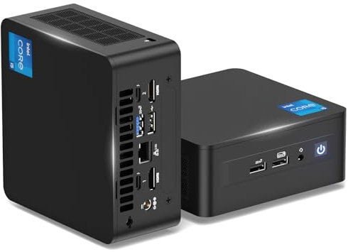 Intel NUC 12 Pro Mini PC, Core i5-1240P (12 Kerne, 16 Threads, bis zu 4,4GHz) Desktop PC Computer, NUC 12 i5 Barebone Mini Computer NUC Unterstützung 8K UHD/WiFi 6E/BT 5.3/Thunderbolt 4/kein RAM&SSD