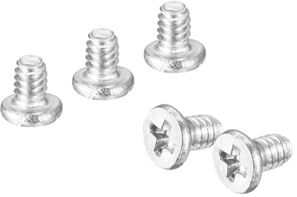 sourcing map M1.4-0.3 x 2mm 20Pcs Viti a testa rotonda piatta in acciaio inossidabile 304 Phillips Drive Viti di fissaggio hardware per il collegamento di mobili