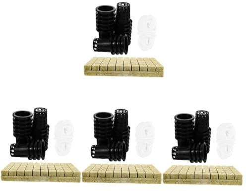 Toddmomy 4sätze Hydroponisches Anzuchtsystem Kit Mit Selbstbewässerung Mineralwolle-pflanzwürfel Dochtschnur Und Pflanzkörbe Für Blumen Und Für Indoor-Garten Und Nachhaltige