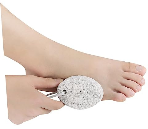 HAPINARY 3stücke Fußfeile Aus Naturhornstein Hornhautentferner Fußpediküre-werkzeug Mit Abgerundeten Kanten Für Massage Und Hautgesundheit Robustem Trageband
