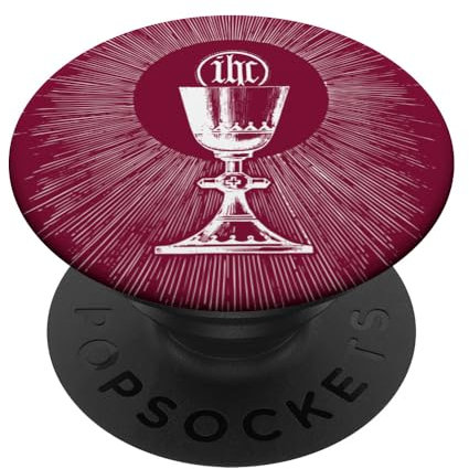 Calice messe catholique Eucharistie Première Communion PopSockets PopGrip Adhésif