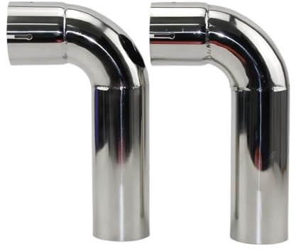 GUYTRM 73 mm 304 rostfritt stålböj 90-graders stumböj med ensidiga spår på 70 lingli(54mm(150mm x150mm))