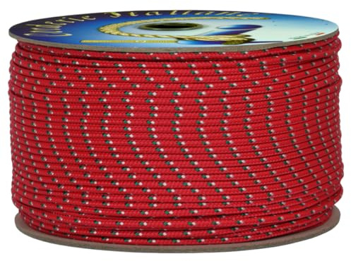Corderie Italiane 006038511 Cordino Colorato Hobby Fantasy, Rosso, 3 mm, 90 mt