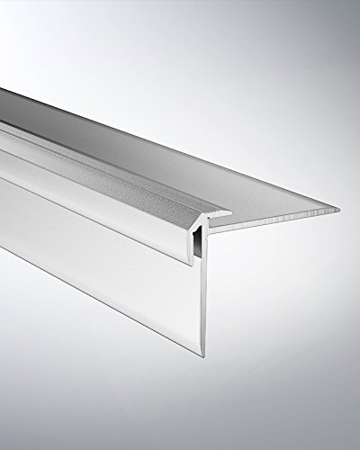 Hometrend Treppenkantenprofil 38x30x2,5 mm gebohrt Alu silber 250 cm