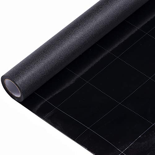 Velimax - Película opaca para ventana con adhesivo estático para privacidad y oscurecimiento de ventanas. Vinilo negro extraíble para oscurecer la habitación