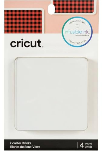Cricut Untersetzer-Rohlinge, quadratisch (4 Stück) one size