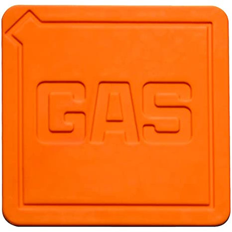 MEPRA AZ233403F7 Square Amsterdam Cm 14X14 Carrot, Orange