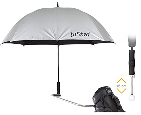 JuStar Teleskopschirm Trolleys Silber