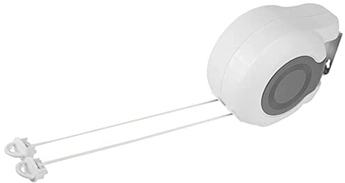 Corde à Linge Rétractable Exterieur, Sèche Linge Avec Deux Cordes de de Long pour Salle de Bain Balcon Jardin Voyage Intérieur,Carga máxima 15 kg
