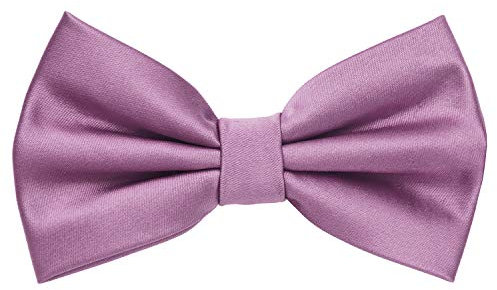 MASADA Pajarita lila – look de seda, de ajuste continuo, elaborada a mano con cierre de gancho - 12 x 6 cm