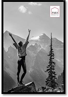 HAES DECO Bilderrahmen/Wandrahmen/Fotohalter aus Kunststoff, Easy Frame, Schwarz, 30 x 45 cm – EF6B
