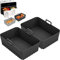 Dzpuhuojz 2Pcs Silicone Air Fryer Liners for Ninja Dual AF400UK AF300UK Double Stack SL400UK Tower, Reusable Airfryer Accessories for EUARY Best Cookwise Instant Vortex MONCOOK 7.6-9.5L