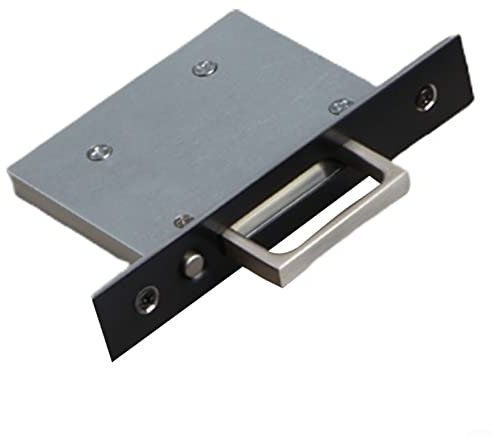RANRAO Serrure de porte de maison intérieure, serrure de poignée de porte universelle, serrure à ressort de poignée de porte de poche à ressort de pression Serrure de porte de poche intégrée pour cham