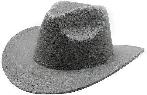 SAKEIOU Cowboyhut mit breiter Krempe, Ritterhut für Junggesellenabschied, Musikfestival, vielseitig einsetzbar für Club, Bühne, Bar, Foto-Requisiten