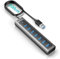 GM7U USB Hub 3.0 7 Porte, Cavo Lungo 1 M, Alluminio, Duplicatore USB, Porta USB Multipla per PC, Laptop, Computer Desktop, PS4, PS5, Mac più Vecchi, Unità Flash, Tastiera, Mouse